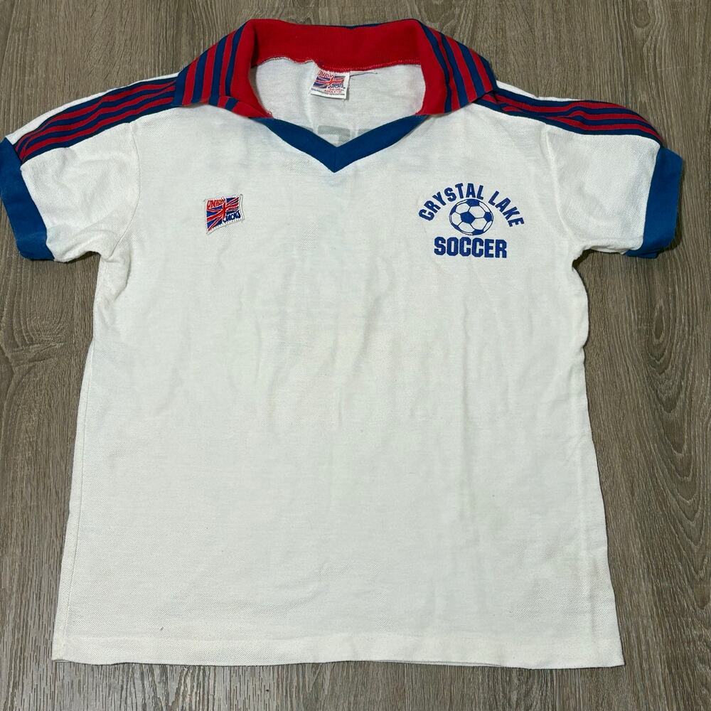 Vintage Soccer Jersey Crystal Lake Jeffery #4 Retro USA Made Tee - Picture 3 of 9